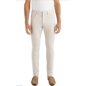 Rhone Commuter Slim Fit 5 Pocket Pants Mens 33 Stone 4 Way Stretch EUC